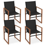 Gymax 4 PCS Outdoor Dining Chairs Patio Furniture Chair w/ Breathable