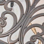 Shiny Copper Outdoor Dining Chair, Queen Anne Style, Set of 2