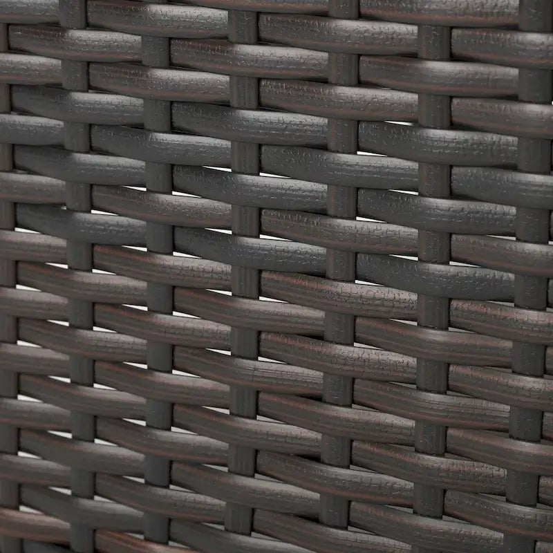 Outdoor Wicker Club Chairs, Grey/Silver, Set of 2
