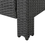 Outdoor Wicker Club Chairs, Grey/Silver, Set of 2