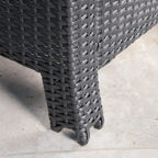 Outdoor Wicker Club Chairs, Grey/Silver, Set of 2