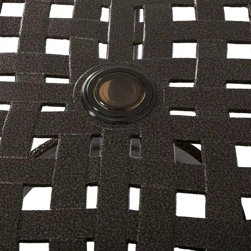 Bronze Square Cast Aluminum Outdoor Dining Table for 4 (Table Only)