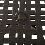 Bronze Square Cast Aluminum Outdoor Dining Table for 4 (Table Only)