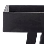 Brown / White / Black / Grey Eucalyptus Wood Indoor Outdoor Bar Cart, 1-Tier, 48"W x 20"D x 32"H