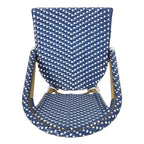 Outdoor French Bistro Barstool Set of 2 – Multi-Color, Bamboo Print Finish