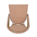 Outdoor French Bistro Barstool Set of 2 – Multi-Color, Bamboo Print Finish