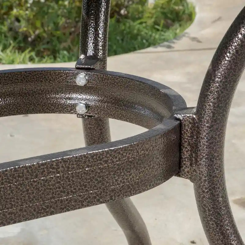 Bronze, Rectangular, 6-Person Outdoor Dining Table