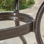 Bronze, Rectangular, 6-Person Outdoor Dining Table