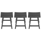 Multi-Color All-Weather Saddle Seat Outdoor Counter Stool, Set of 3