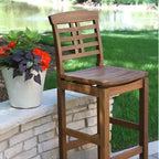 Eilaf Eucalyptus Outdoor Bar Stool - N/A