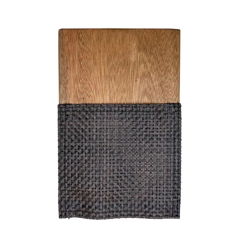 Dark Brown Sling Stacking Armchair, Eucalyptus Frame, Single