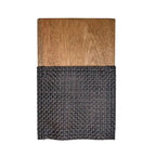 Dark Brown Sling Stacking Armchair, Eucalyptus Frame, Single