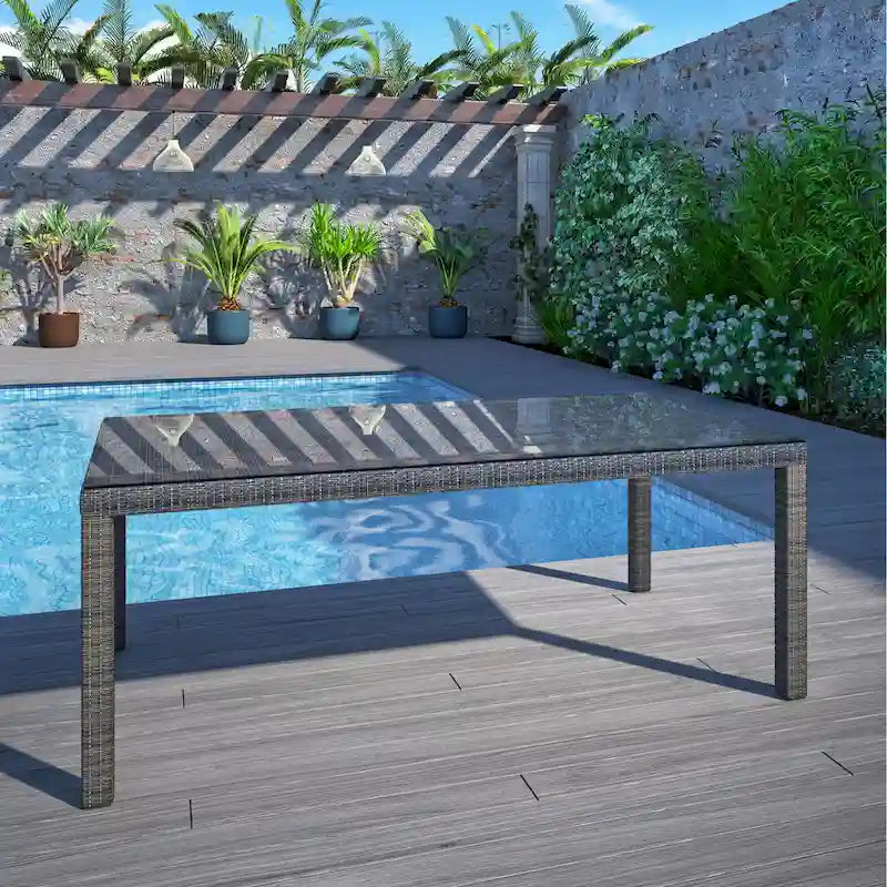 Amazonia Rouge Outdoor Patio Dining Table - 1pc