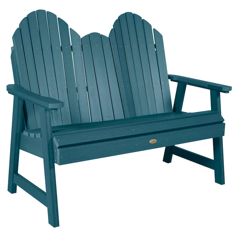 Multi-Color 4-Foot Dining Height Adirondack Bench, 2-Person