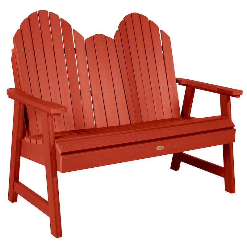 Multi-Color 4-Foot Dining Height Adirondack Bench, 2-Person