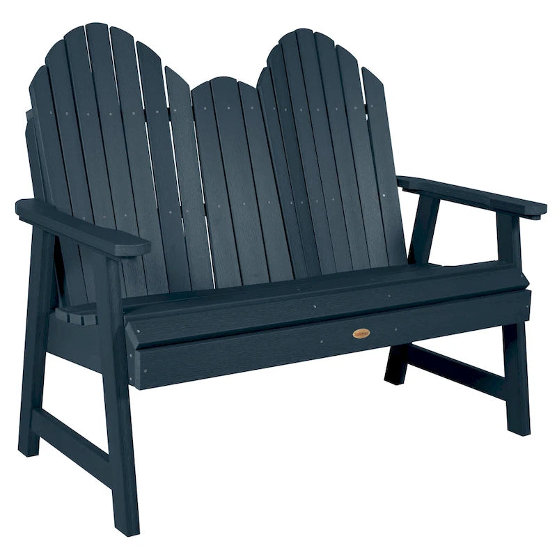 Multi-Color 4-Foot Dining Height Adirondack Bench, 2-Person