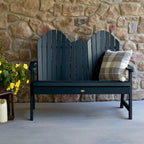 Multi-Color 4-Foot Dining Height Adirondack Bench, 2-Person