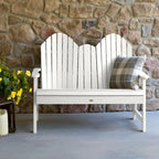 Multi-Color 4-Foot Dining Height Adirondack Bench, 2-Person