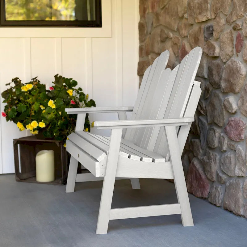Multi-Color 4-Foot Dining Height Adirondack Bench, 2-Person