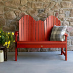 Multi-Color 4-Foot Dining Height Adirondack Bench, 2-Person