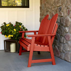 Multi-Color 4-Foot Dining Height Adirondack Bench, 2-Person