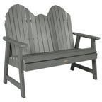 Multi-Color 4-Foot Dining Height Adirondack Bench, 2-Person