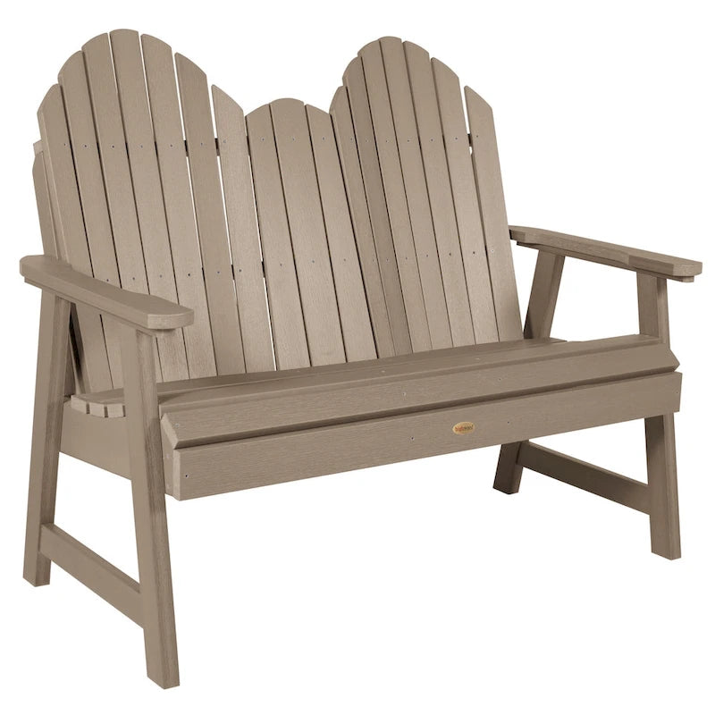 Multi-Color 4-Foot Dining Height Adirondack Bench, 2-Person