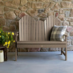 Multi-Color 4-Foot Dining Height Adirondack Bench, 2-Person