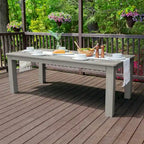 Rectangular Outdoor Dining Table, 42"x84", Seats 6–8, Multiple Colors