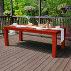 Rectangular Outdoor Dining Table, 42"x84", Seats 6–8, Multiple Colors