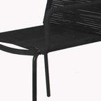 Grey / Black Rope Dining Arm Chair, Set of 4