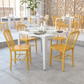 Metal Dining Side Chair, Industrial Style, Set of 2 – Multiple Colors