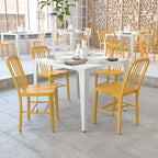 Metal Dining Side Chair, Industrial Style, Set of 2 – Multiple Colors
