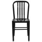 Metal Dining Side Chair, Industrial Style, Set of 2 – Multiple Colors