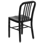 Metal Dining Side Chair, Industrial Style, Set of 2 – Multiple Colors