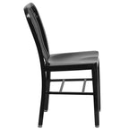 Metal Dining Side Chair, Industrial Style, Set of 2 – Multiple Colors
