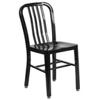 Metal Dining Side Chair, Industrial Style, Set of 2 – Multiple Colors