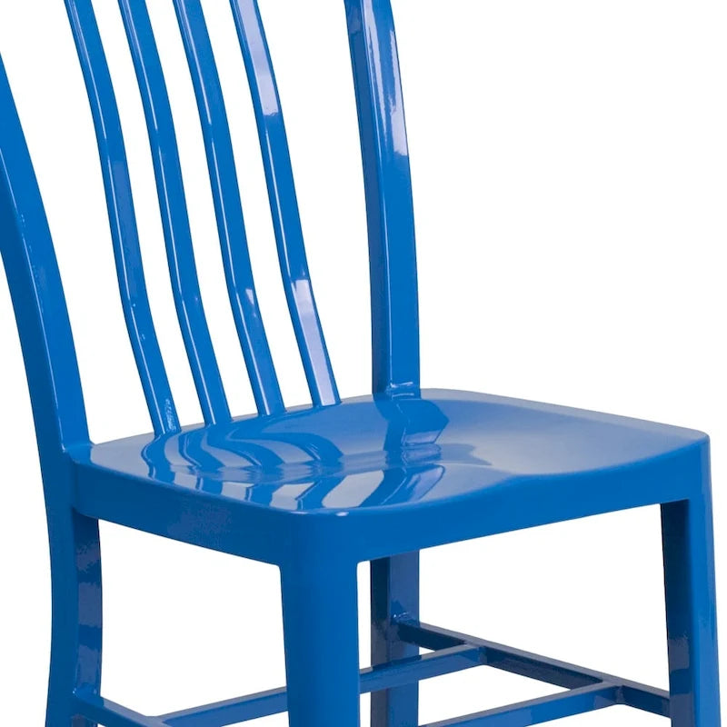 Metal Dining Side Chair, Industrial Style, Set of 2 – Multiple Colors