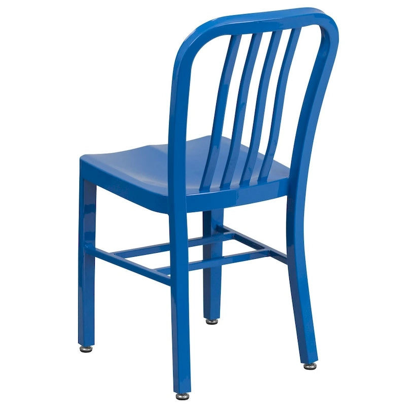 Metal Dining Side Chair, Industrial Style, Set of 2 – Multiple Colors