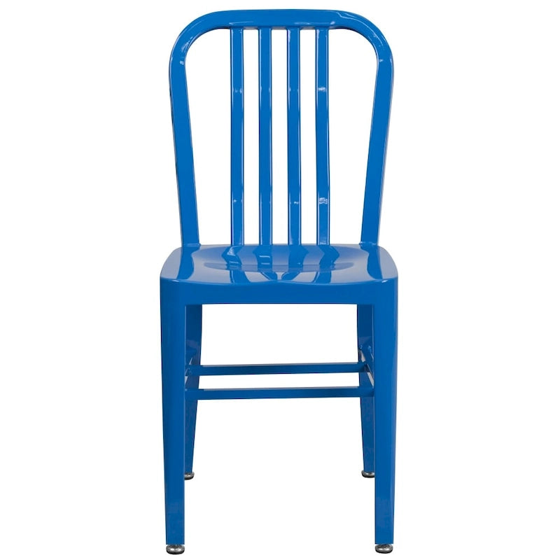 Metal Dining Side Chair, Industrial Style, Set of 2 – Multiple Colors