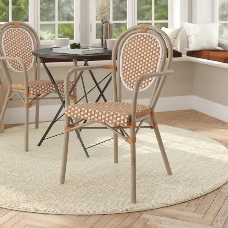 Natural White / Thonet-Style / Indoor-Outdoor Bistro Chair / 1-Seat