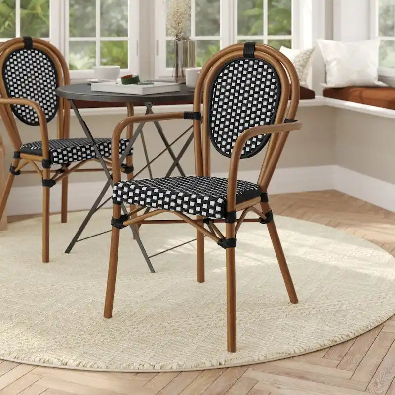 Natural White / Thonet-Style / Indoor-Outdoor Bistro Chair / 1-Seat