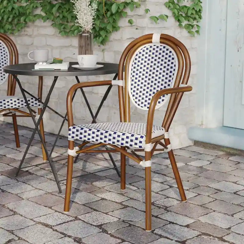 Natural White / Thonet-Style / Indoor-Outdoor Bistro Chair / 1-Seat
