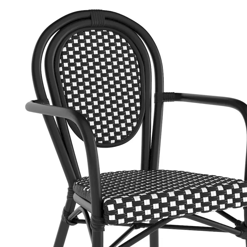 Natural White / Thonet-Style / Indoor-Outdoor Bistro Chair / 1-Seat