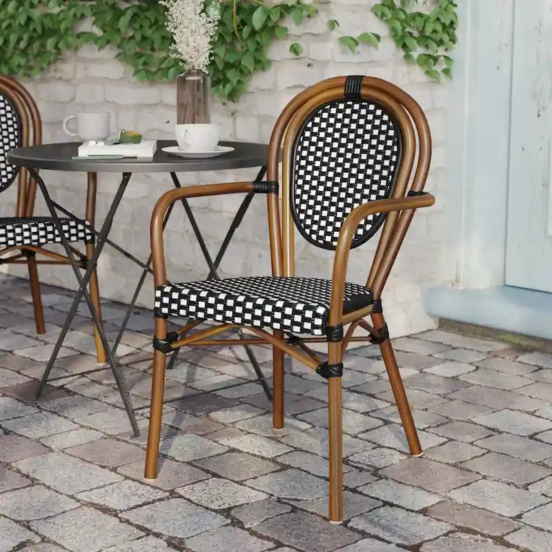 Natural White / Thonet-Style / Indoor-Outdoor Bistro Chair / 1-Seat