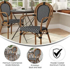 Natural White / Thonet-Style / Indoor-Outdoor Bistro Chair / 1-Seat