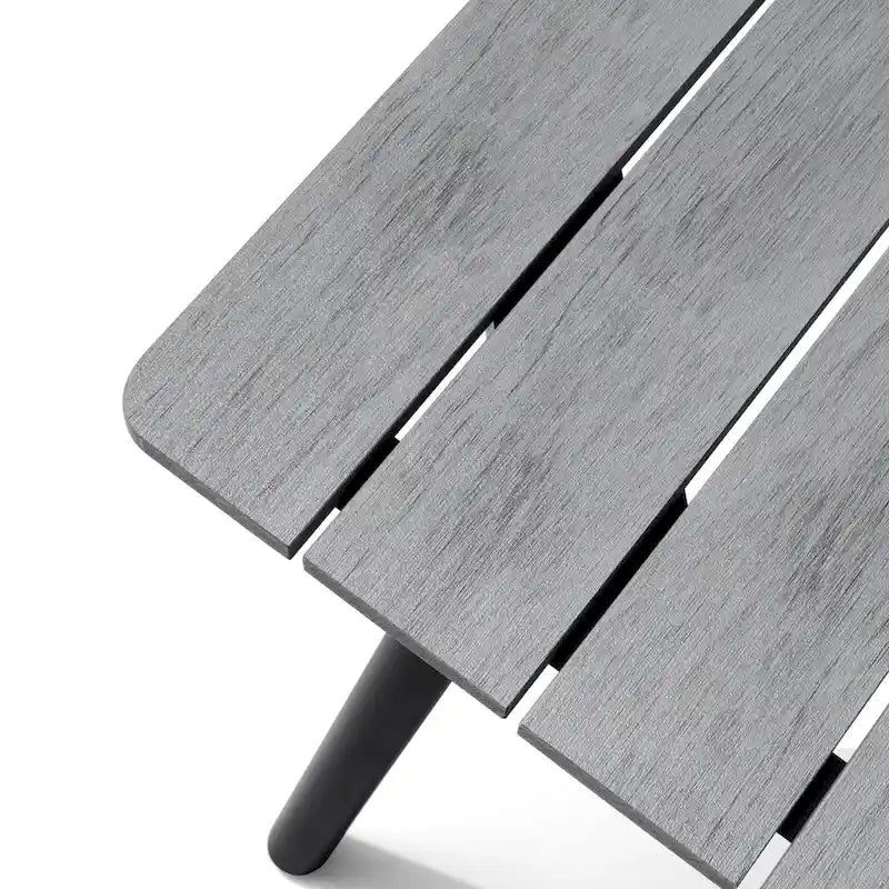 Grey / Black / Brown Aluminum Outdoor Dining Table – Seats 2–8, 4 Sizes
