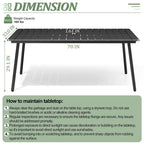 Grey / Black / Brown Aluminum Outdoor Dining Table – Seats 2–8, 4 Sizes