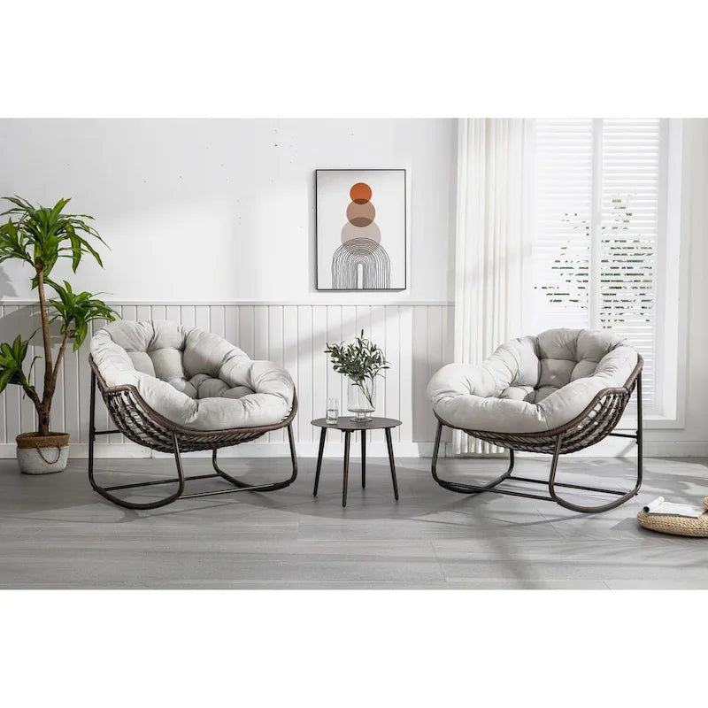 Outdoor Rattan Rocking Chair