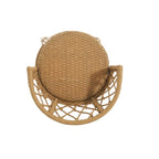 Light Brown Wicker Barstool, Boho Style, Set of 4 / Set of 2
